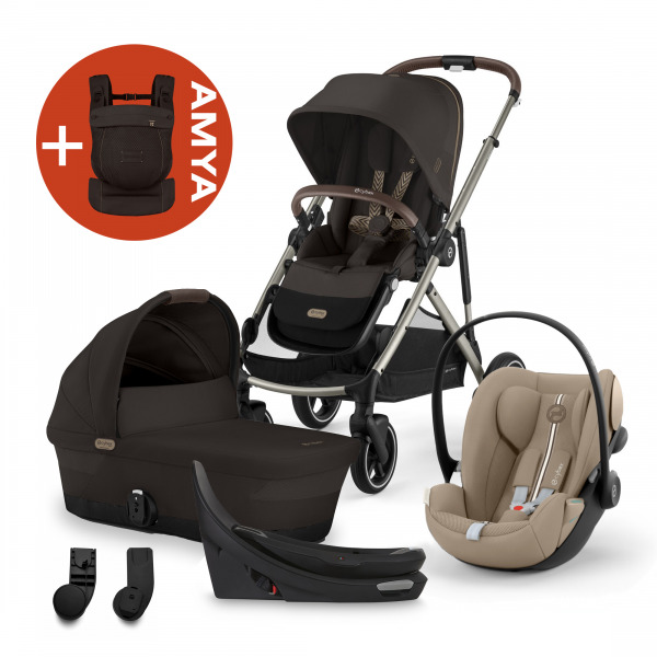 CYBEX Gold Gazelle 4in1 +AMYA - Chocolate Brown/Almond Beige